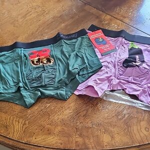 Shinesty Ball Hammocks Boxer Briefs - Festive Green and Purple